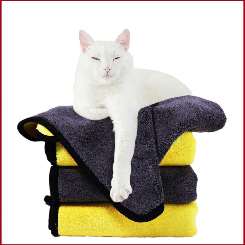 Haustier Hund Schlecht Handtuch Weiche Mikrofaser Stark Absorbierende Wasser Hund Handtücher golden Retriever Teddy Für Kleine Hunde Katzen Haustier Produkte