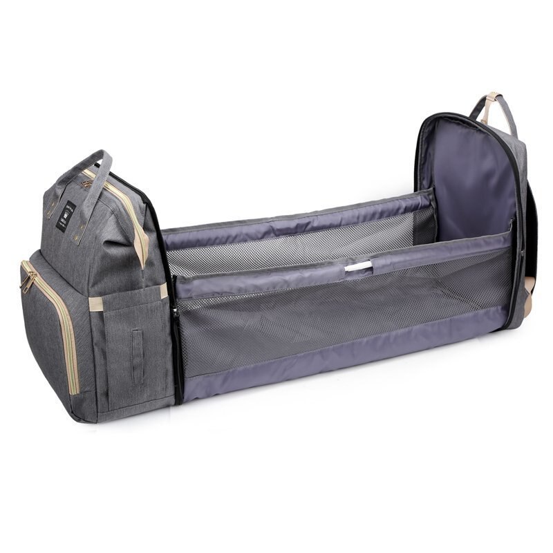 Kreuz Grenze Neue Stil Falten Können Schlafanzug Windel Tasche Multi-funktionale Mutter'S Tasche Mommy Tasche Fütterung Flasche Rucksack Aiaper backpa