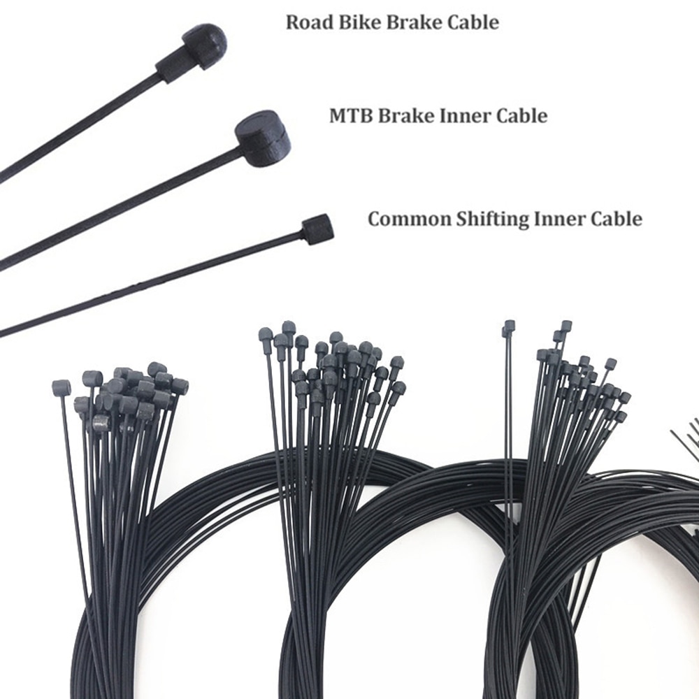 1 stücke Beschichtet Verschiebung Fahrrad Kabel Für Fahrrad MTB Straße Schalthebel Vorder Schaltwerk Brems Kabel 2100mm 1550mm 1700mm 1100mm