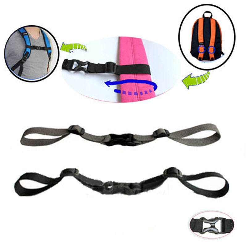 Neueste draussen Sport Einstellbare Rucksack Sack Tasche Gurtband Brustbein Schnalle Clip Band Brust Sport Tasche Zubehör Anti-Unterhose Band