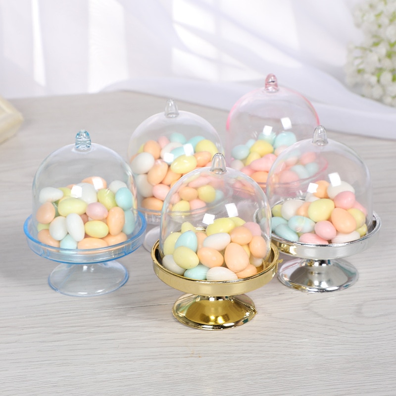 12 stücke transparent Kunststoff Tablett Süßigkeiten Kasten verpackung Schokolade Süssigkeit Kasten Baby Dusche Hochzeit freundlicher Geburtstag Party Süßigkeiten boxen
