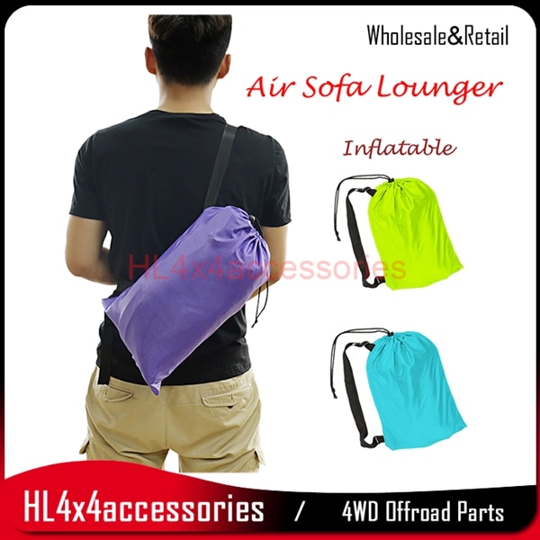 9 Farben Faul Schlafsack Schnell Aufblasbare Camping Luft Sofa schlafsack Strand Bett Aufenthaltsraum Tasche draussen Camping zubehör