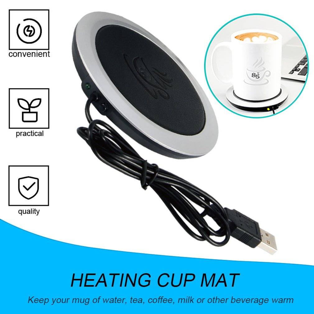 USB Netzteil Büro Tee Kaffee Tasse Becher Matten Pads Wärmer Heizung Tasse matt Pad Untersetzer für Getränke Trinken