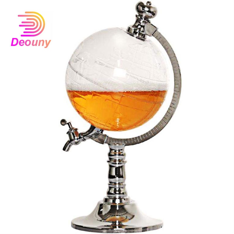 DEOUNY Globus Whiskey Bahre Alkohol Spender Trinken Bar Spender Für Alkohol Bourbon Wodka Lebensmittel Kunststoff Karaffe Zubehör