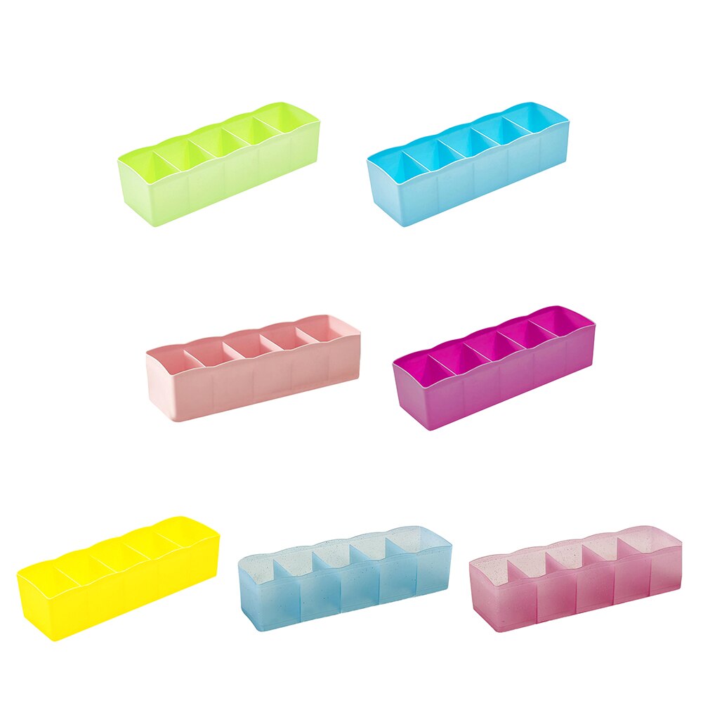 5 Gitter Bh Organizer Wandschrank Schublade Unterwäsche Krawatten Socken kurze Hose Lagerung Kasten Schublade Schrank Organisatoren Boxen Für Unterwäsche Schals