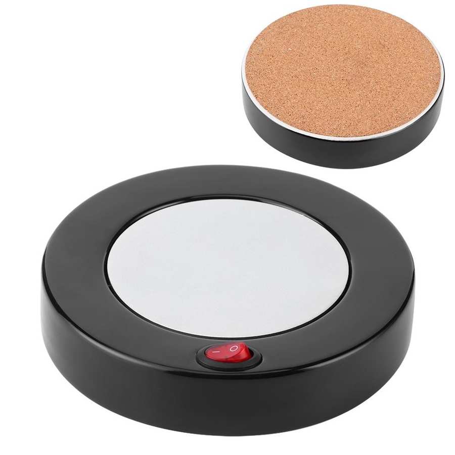 Becher Wärmer Schwarz Konstante Temperatur Basis Tasse Wärmer Milch Kaffee Heizung Isolierung matt 55Celsius UNS Stecker 110V Kaffee wärmer