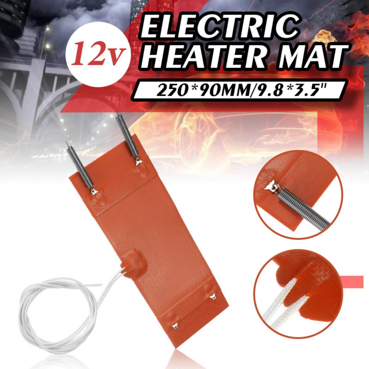 12V Elektrische Heizung Ring Heizung matt Auto Filter Für Luft Diesel- Parkplatz Heizung Auto Heizung Teile Auto Zubehör 250x90mm
