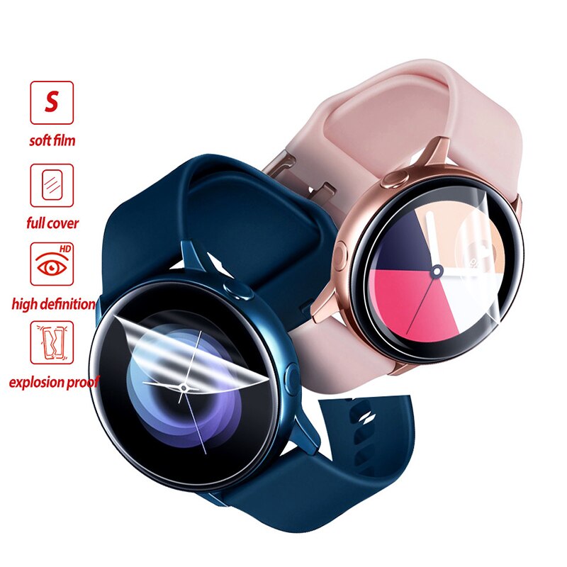 Uhr Schutz Film Für Samsung Galaxis Uhr Aktive 2 40mm 44mm Bildschirm Schutz Rande Volle Abdeckung Weiche Uhren Film Nicht Glas