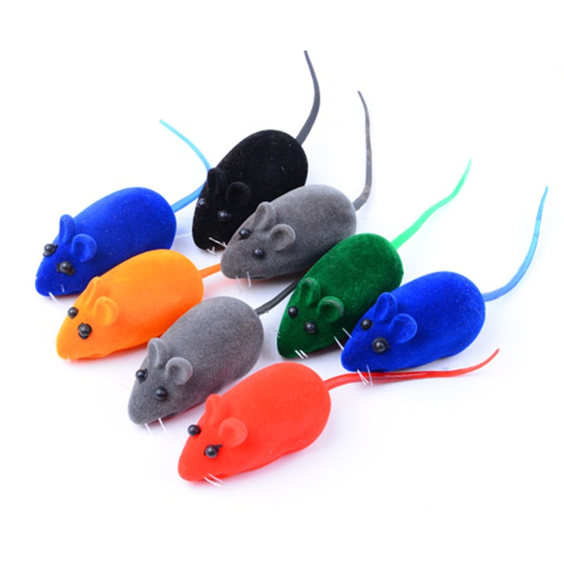 1 stücke Kreative Künstliche Maus Haustier Katze Spielzeug Mini Lustige Maus Lärm Klang Spielzeug Katze Kätzchen 5 cm Familie Haustier spielzeug Zufällige Farbe
