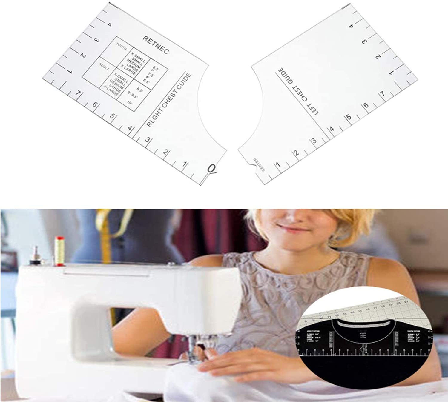 T-Shirt Lineal Handbuch Vinyl T-Shirt Sublimation Entwürfe auf T-Shirt Vinyl Lineal Handbuch Größe Diagramm T-Shirt Herrscher