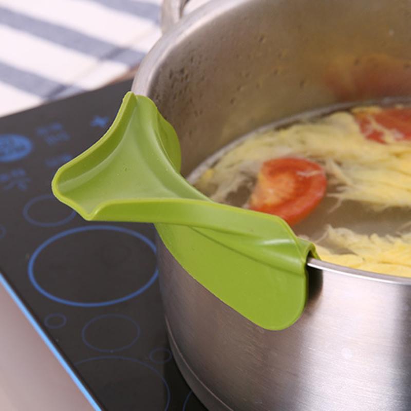 Küche Anti-verschütten Trichter Multi-funktion Nicht Unterhose Silikon Auf Gießen Suppe Auslauf Trichter Für Töpfe Pfannen Schalen gläser Küche Werkzeuge