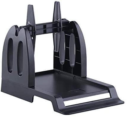 Externe Rolle Etikett Halfter für Schreibtisch Barocde Etikett Drucker Für Argox Datamax TSC Godex Zebra Drucker (schwarz)