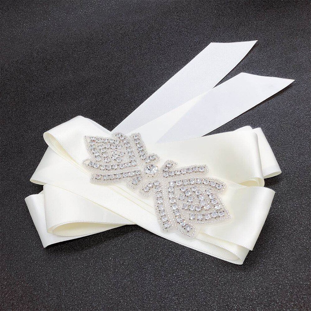 Ahorn blatt Hochzeit Gürtel Applikationen Strass Braut trimmen handgefertigt Fix für DIY Hochzeit Kleider Gürtel und Schärpen B25