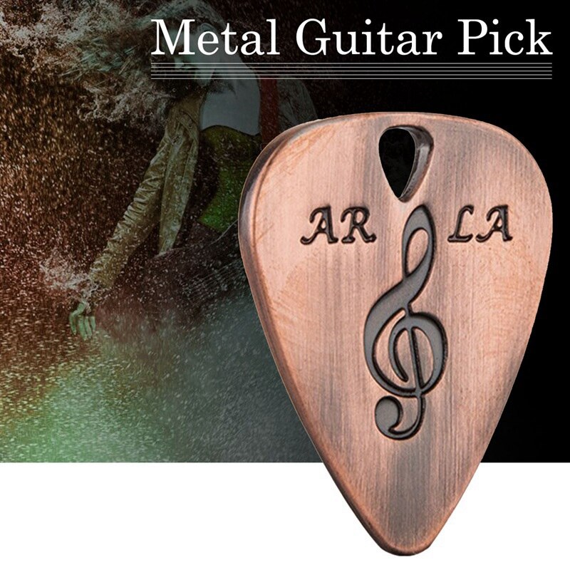 2Stck Metall Gitarre wählen 0,38mm dünn dauerhaft Silber Farbe Professionelle B Ukelele Gitarre wählt retro Farbe & verrotten kupfer