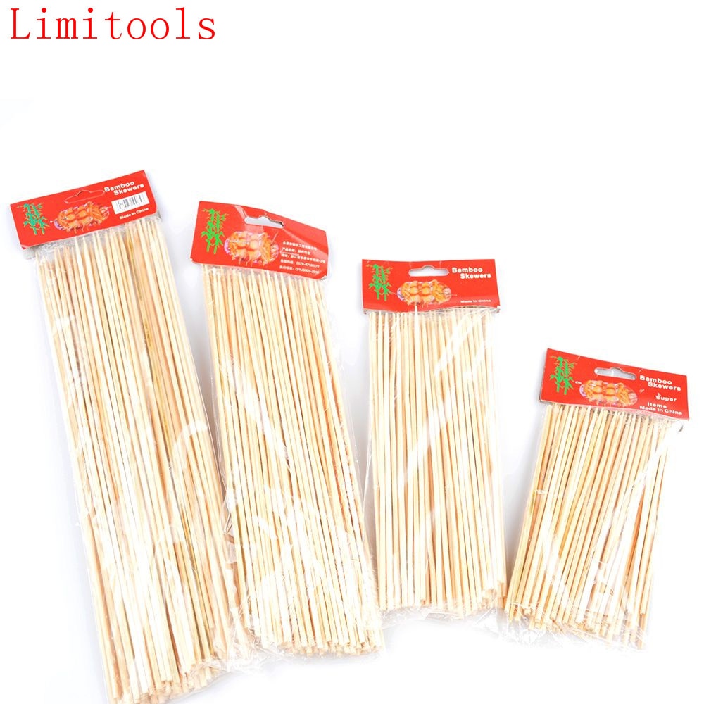1 Pack BBQ Zubehör Bambus Spieße Grill Shish Kabob Holz Stöcke Grill BBQ Werkzeuge churrasco Grill Grill matten
