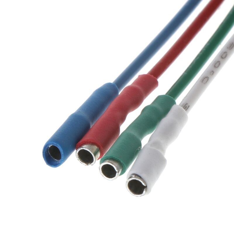 4 Stck Universal- Silber Führt DRähte Header Draht Kabel 40mm für 1,2-1,3mm Stifte Plattenspieler Phono Headshell tonarm