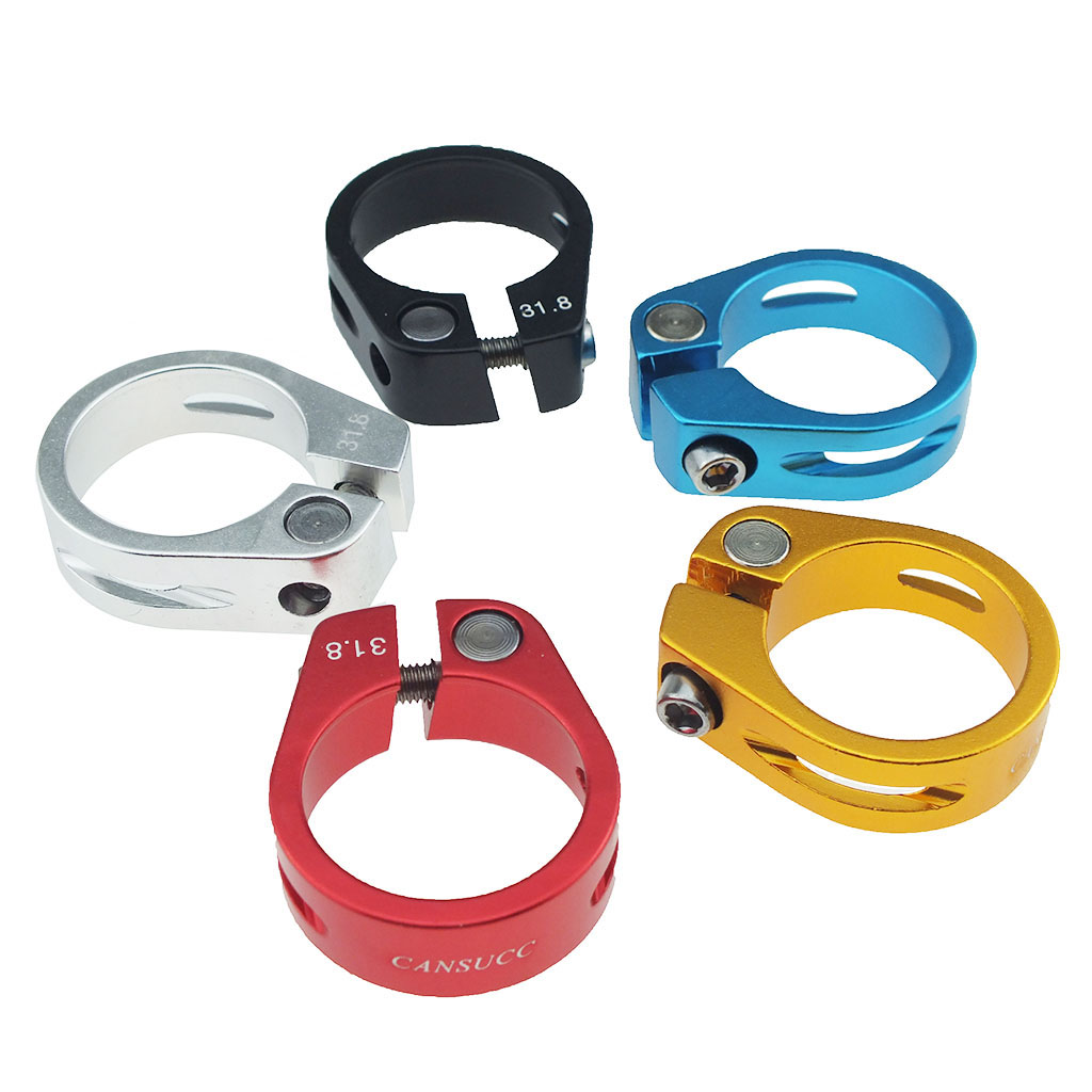 Fahrrad Sitz Post Klemme, Aluminium Legierung Ultraleicht Fahrrad Schloss Sitz Klemme Radfahren Teil Sattelstütze Clip-31,8mm Durchmesser Fahrrad Teile