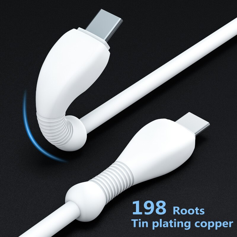 Doppel stecker USB C zu USB Typ-C Kabel QC 4,0 3,0 Schnelle Ladung Daten Kabel für Macbook Samsung s9 Plus USB C Kabel für Huawei P30