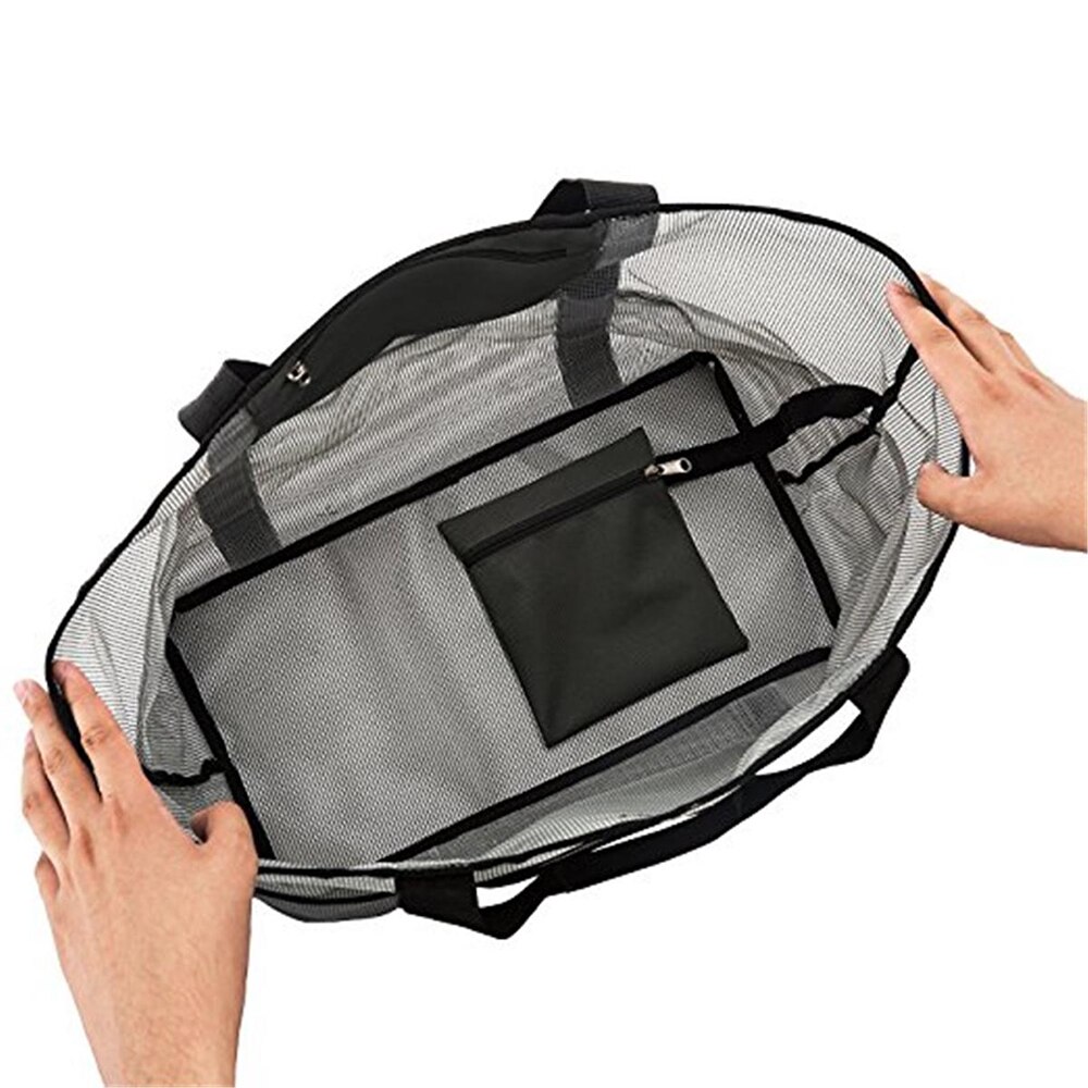 Falten Gittergewebe Strand Tasche Frauen Taschen Tote Sand Für Reisen Sport Taschen Abdeckungen Große Picknick Camping Taschen