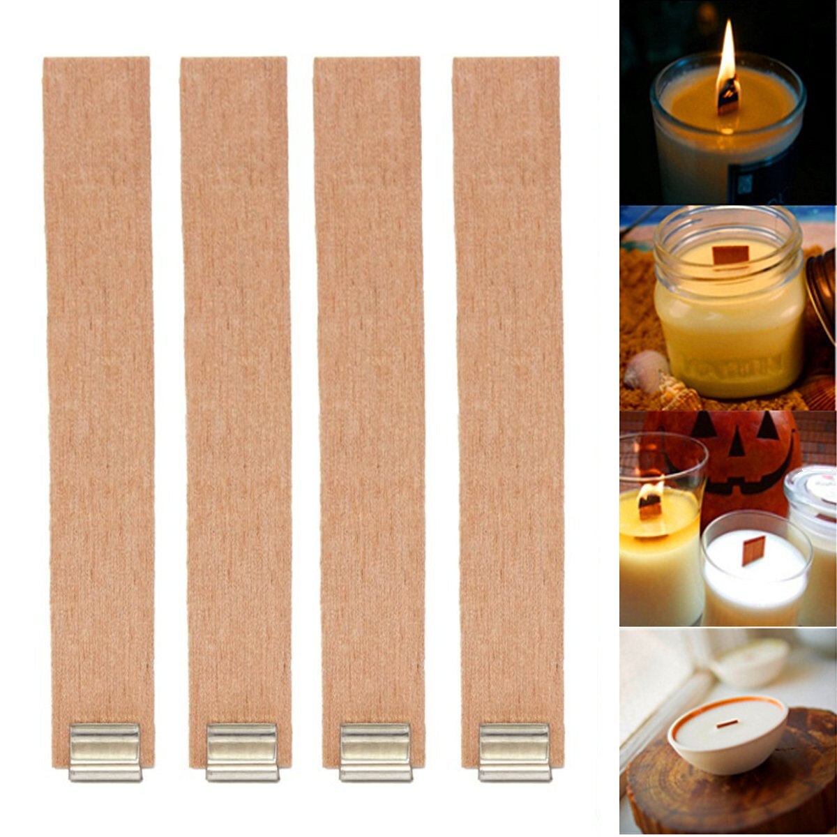 50/100Stck Große Holz Kerzen Docht mit Erhalter Kerze Docht Ader für Kerze, sterben DIY Materialien Hause Kirche Dekor 19x130mm