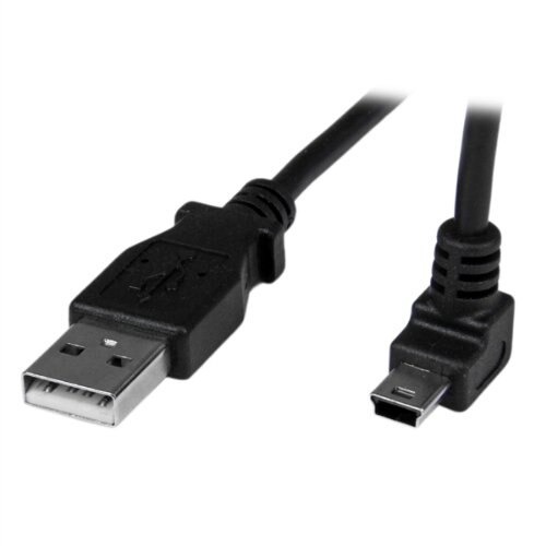 27 cm Mini USB Kabel-EINE zu hoch Winkel Mini B-hoch Abgewinkelt Mini USB Kabel- schwarz
