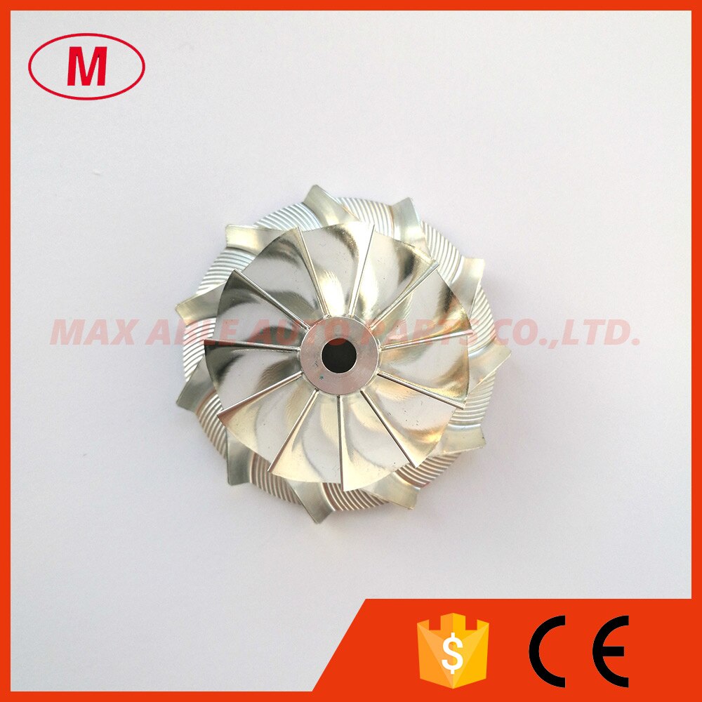 CT10 17291-0L020 Upfrade Turbolader Aluminium 2024/Turbo Billet kompressor Rad 11 + 0 klinge 40.10/54,96mm für 17201-0L020/30080