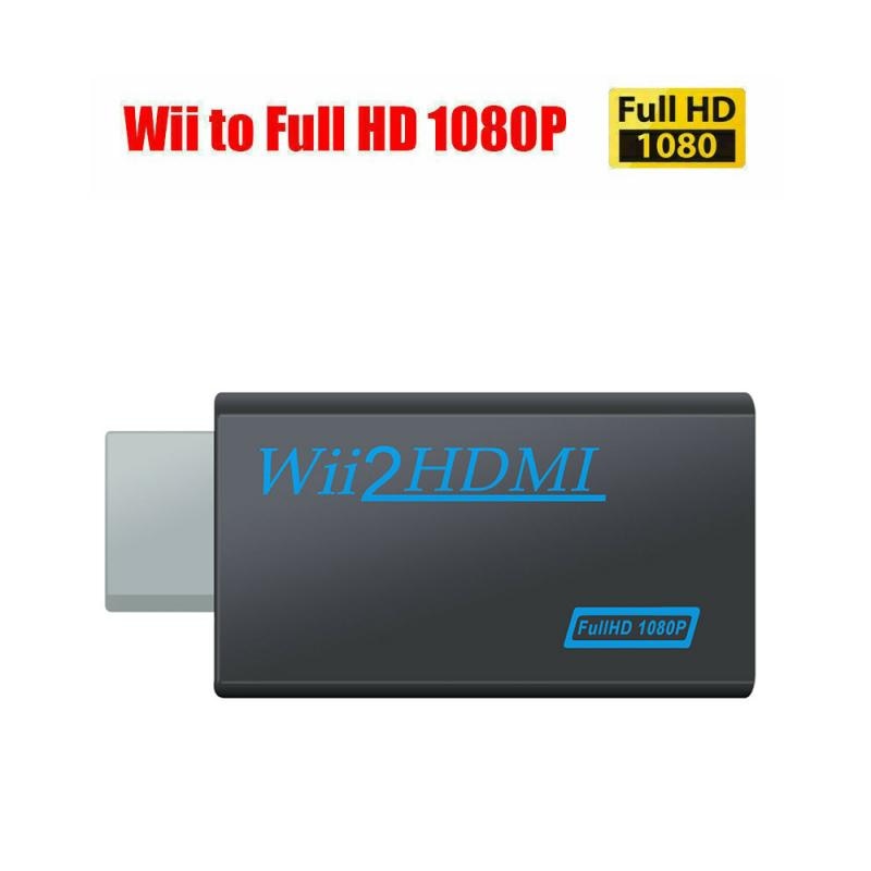 Volle HD 3,5mm Audio- 1080P Wii Zu HDMI-kompatibel Konverter Adapter Wii2 Konverter Audio- Ausgang Adapter Für PC TV HDTV Monitor
