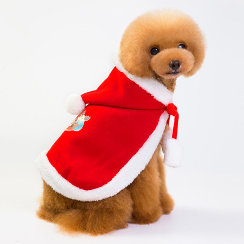 Weihnachten Haustier Hund Katze Kleidung Herbst Und Winter Warme Dicke Baumwolle Mantel 22 cm ~ 40 cm 3 Größe Haustier Für Hund Katze Welpen