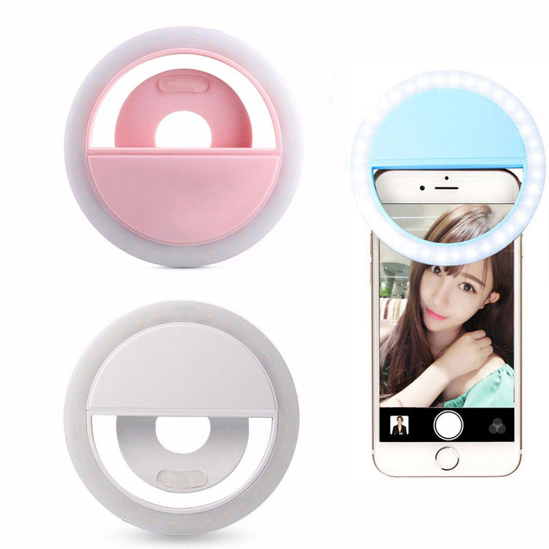 USB LED Selfie Ring Licht Tragbare Telefon Fotografie Ring Licht Verbesserung für Smartphone Selfie Verbesserung Füllen Ring Lichter