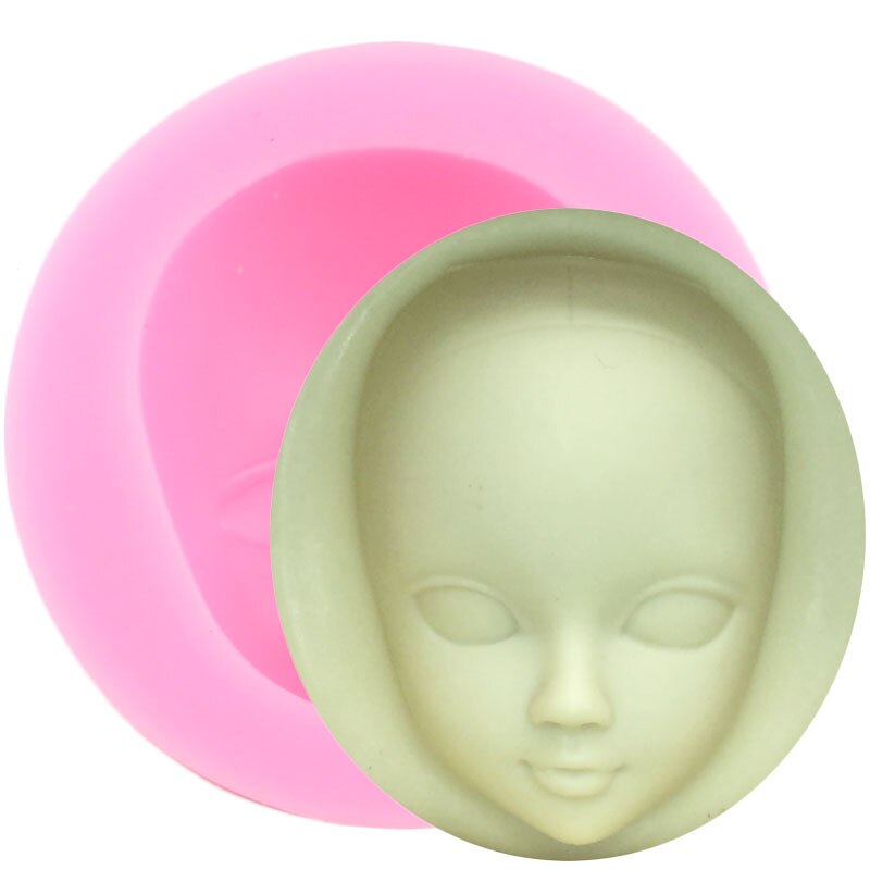 Mädchen Gesicht Silikon bilden Frau Maske Fondant Formen Kuchen Dekorieren Werkzeuge Schokolade Gumpaste bilden Süßigkeiten Polymer Ton Harz Formen