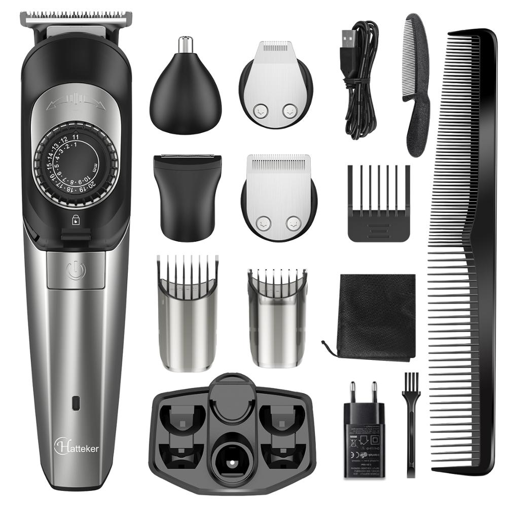 Hatteker Beruf Haar Haarschneidemaschine Einstellbare Haar Cutter 5 in 1 Haar Trimmer Barbier Schermaschinen Haarschnitt Maschine