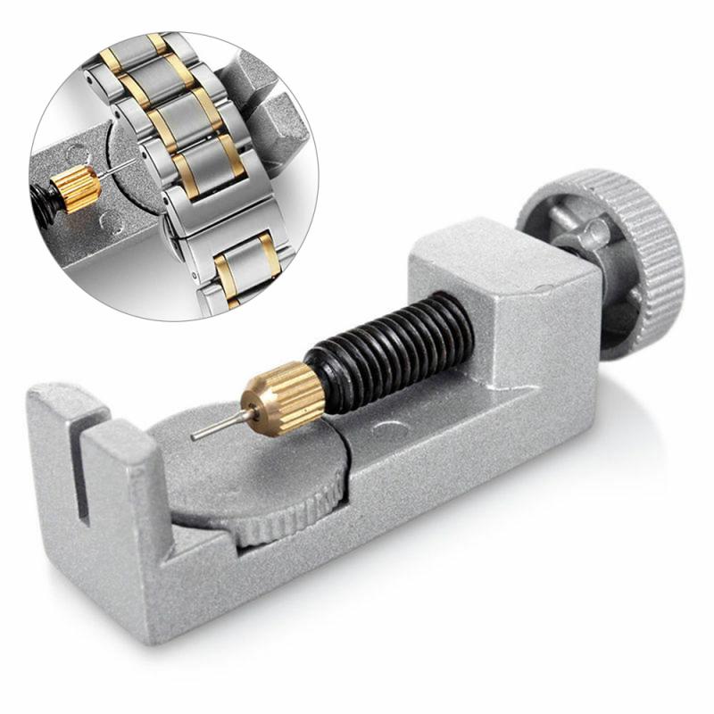 Professionelle Uhr Reparatur Werkzeug Bausatz Uhr Band & Armbinde Verknüpfung Entferner Einstellbar mit Metall 3 Stifte für Uhrmacher