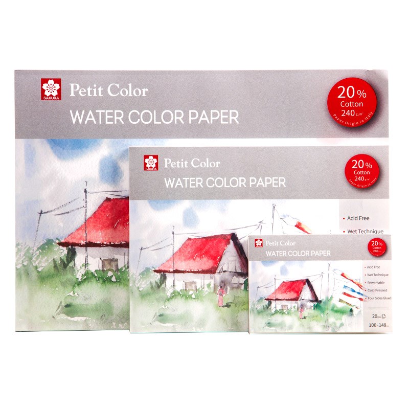 Sakura Aquarell Papier klein Farbe Professionelle Zeichnung Papier Skizze Pad Nassen Technik Reworkable