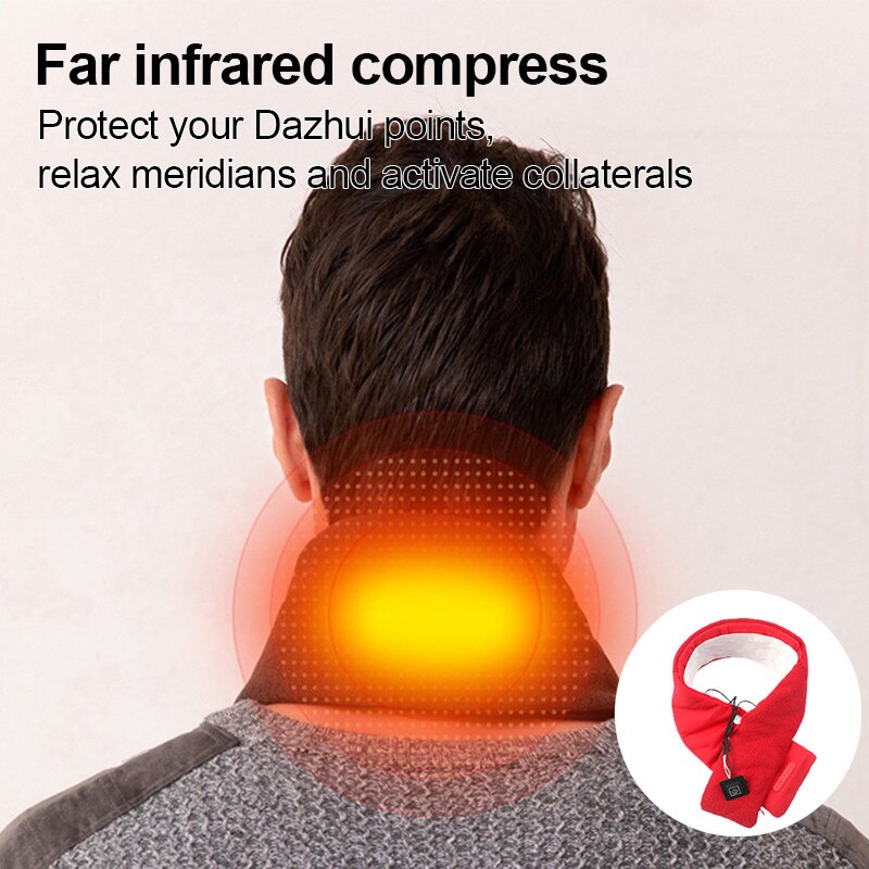 Neue Winter heizung schal Kleidung Heizung Pad USB Elektrische Heizung Pads 3 Getriebe Einstellbare Kohlenstoff Faser Beheizte Kleidung Pad