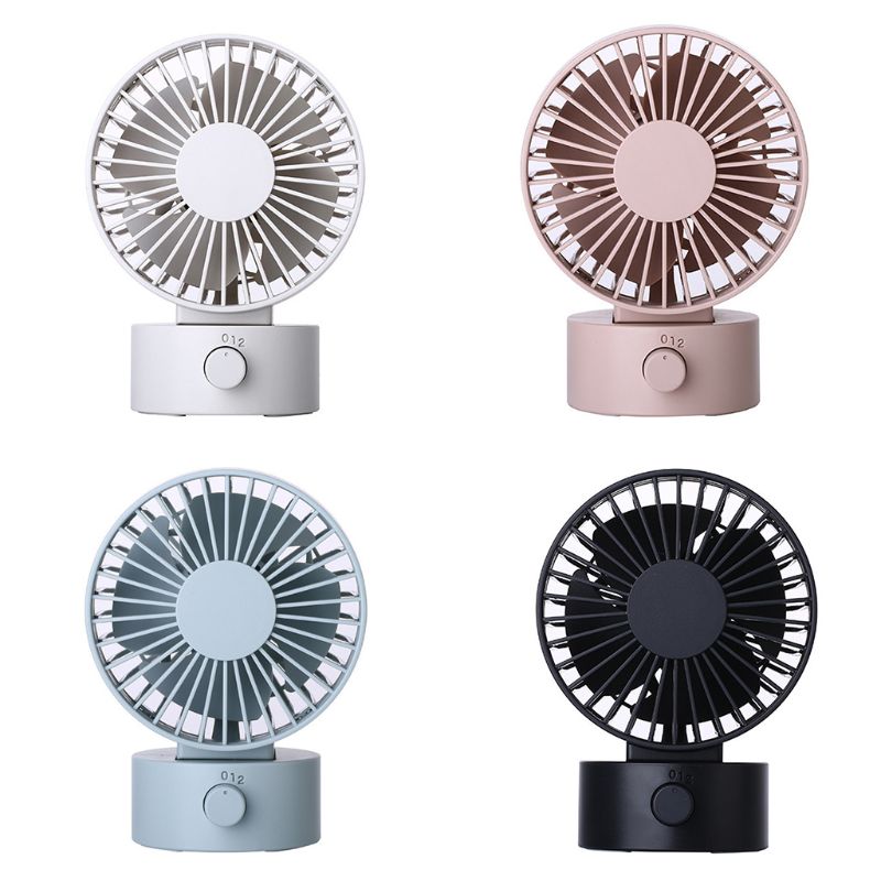 Schreibtisch Fan Geräuschlos USB Fan Lüfter mit Einstellbare Kopf 2 Geschwindigkeiten Mini Größe Schreibtisch-Fan für Heimat Büro Freien reise