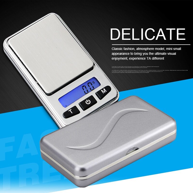 Mini Schmuck Skala Elektronische Waagen 100/200/500g 0,01g Tasche Gleichgewicht Genaues Wiegen Tragbare Haushalt Schmuck skala