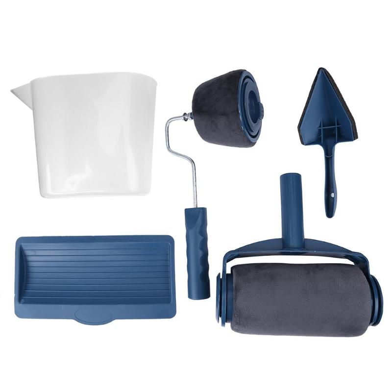 5 stücke Zauberstab Dekorative Farbe Rolle Ecke Pinsel Griff Werkzeug DIY Haushalt Verwenden Einfach zu Bedienen Malerei Pinsel Werkzeuge