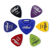 6 Stck Alice Gitarre wählt Akustische Elektrische Musik Pletrum 0.58/0.71/0.81/0.96/1.20/1,50mm Dicke Gitarre Zubehör