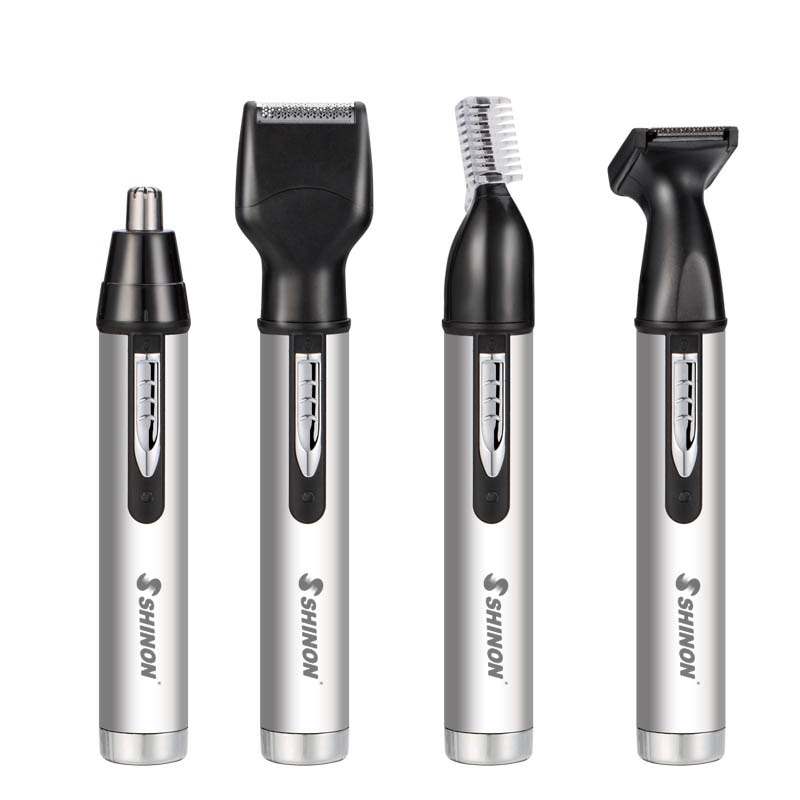 Wiederaufladbare haar trimer schnurrbart haar Cutter augenbraue Bart nase Trimmer elektrische haar schneiden maschine haarschnitt 4in1 pflege Bausatz