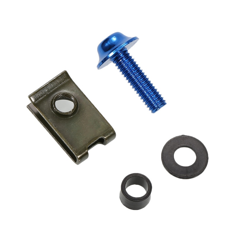 10 stücke Aluminium Motorrad M5 Verkleidung Schrauben Verschluss Clips Schraube Frühling Muttern Motorrad Zubehör Auto Lkw Metall Muttern & Schrauben