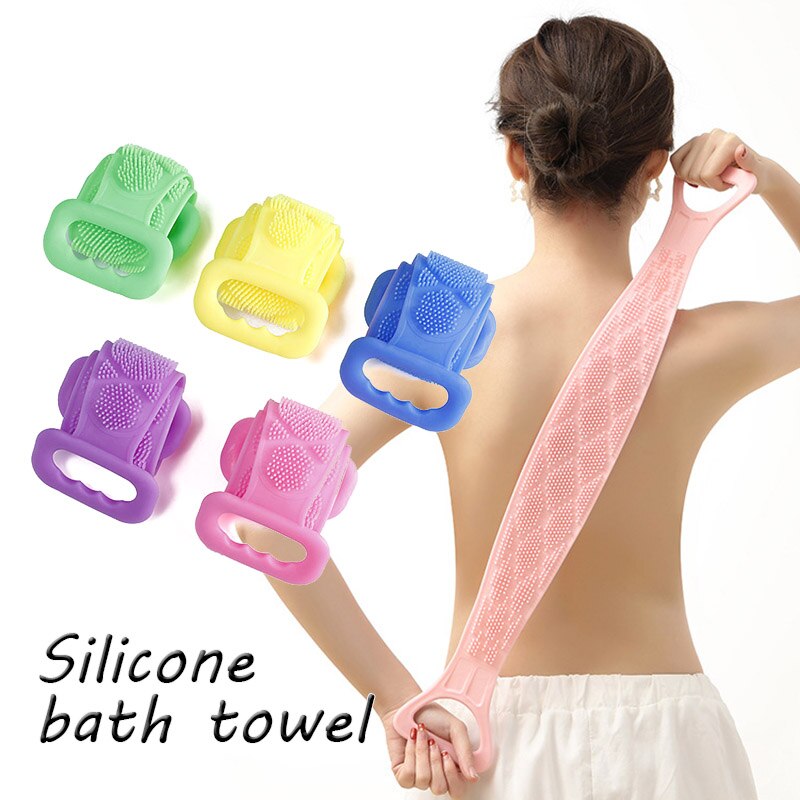 1pc Magie Schlecht Handtücher Silikon Pinsel Reiben Zurück Schlamm Peeling Körper Massage Dusche Erweitert Wäscher Haut Sauber Dusche Pinsel