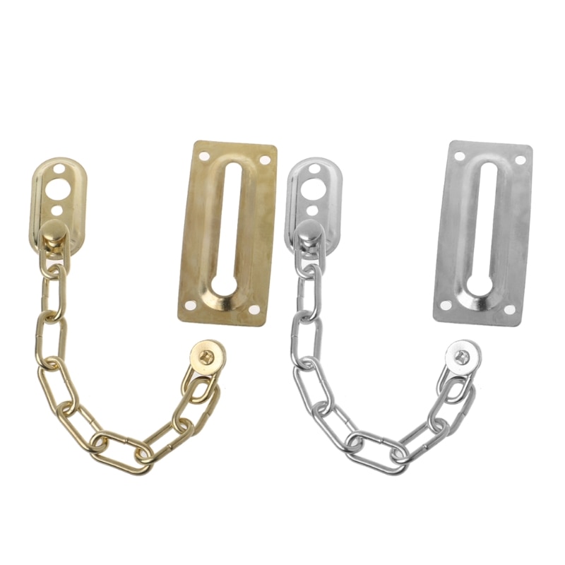 Sicherheit Schiebe Kette Tür Schutz Chrom Poliert Hotel Büro Sicherheit Bolzen Schlösser