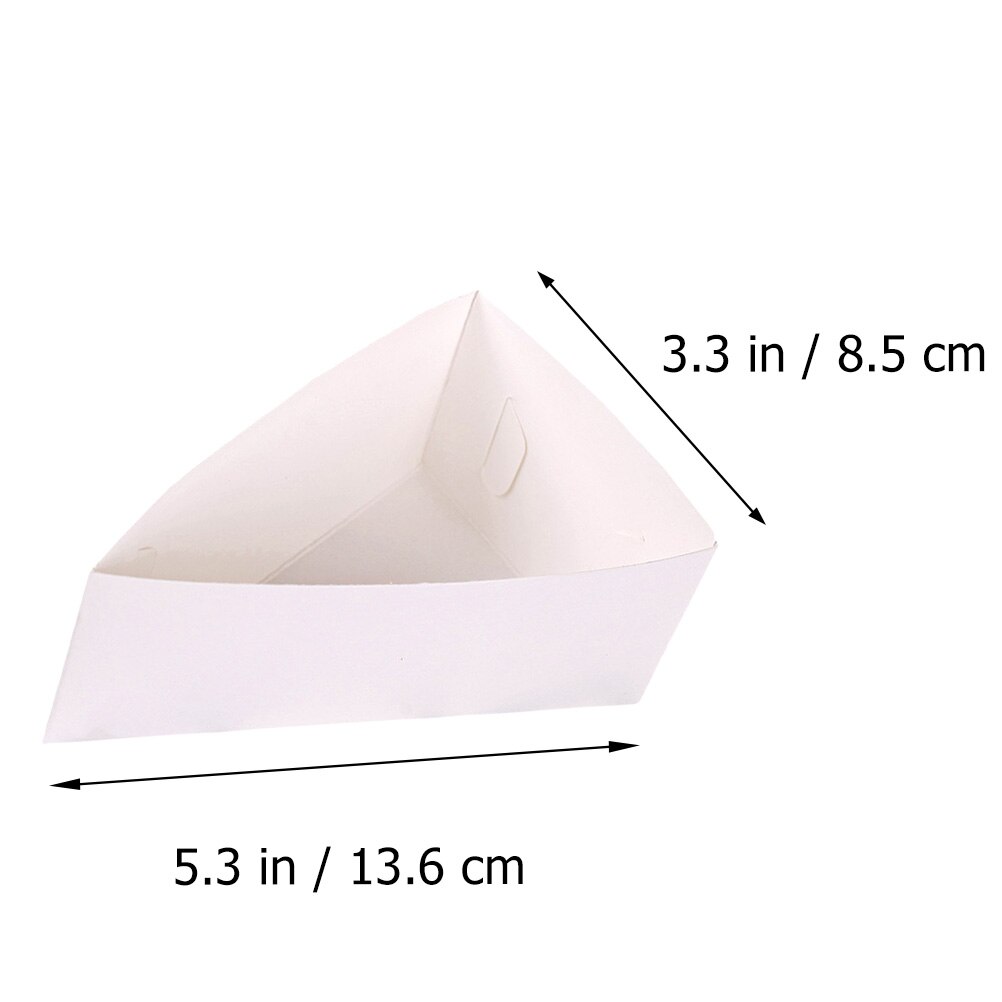 20Stck Dreieck Mousse Boxen Papier Kuchen Portion Boxen Einweg Cupcake Kasten Tragbare Boxen für Kuchen Mousse Cupcake