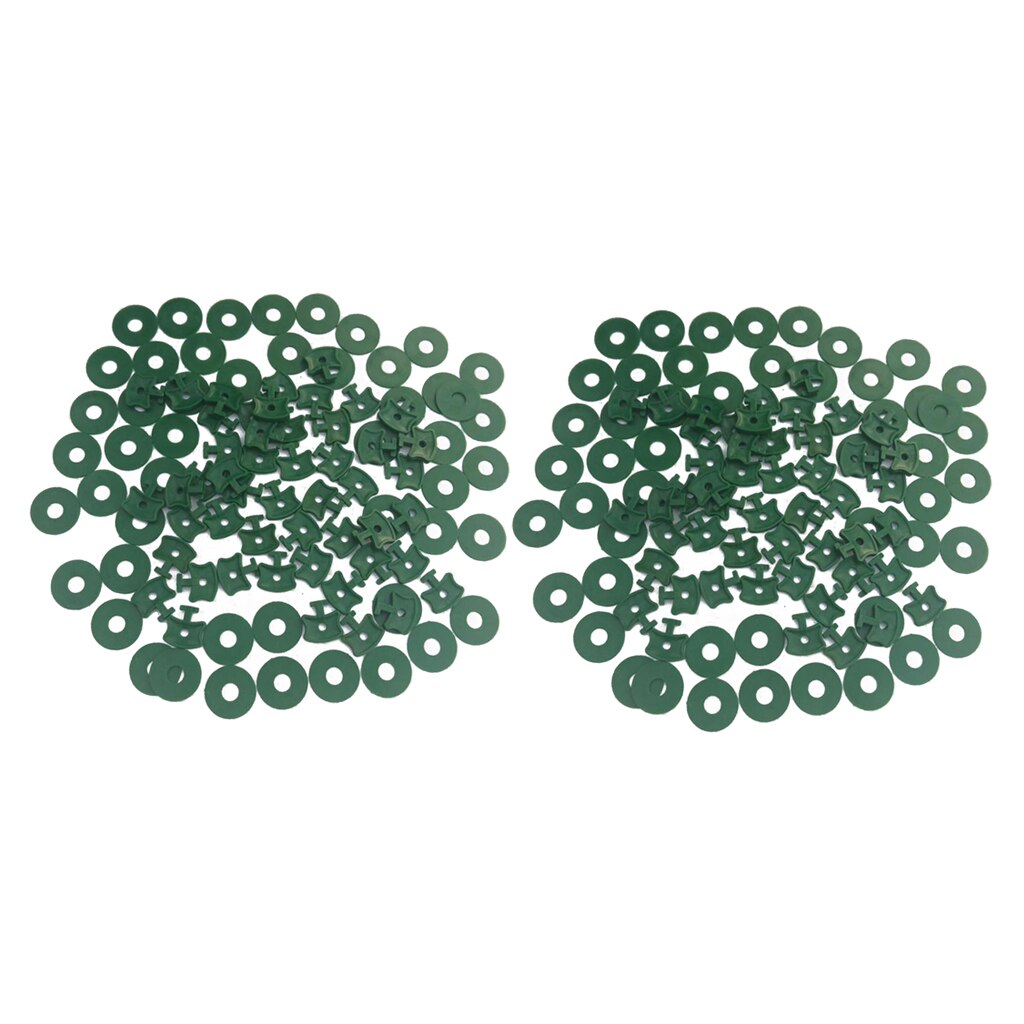 50/100X GEWÄCHSHAUS Clips & Unterlegscheibe F/GEWÄCHSHAUS ISOLIERUNG blasiert Netz SCHATTIERUNG