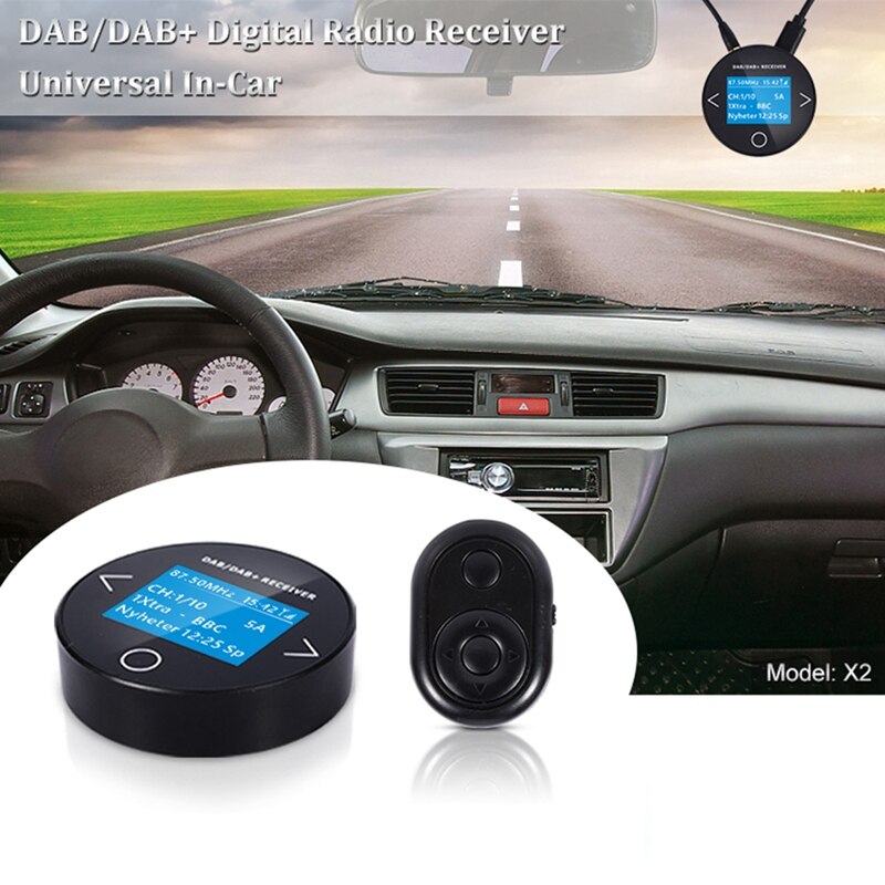 Auto Lenkrad Fernbedienung Geschmack tupfen-Radio Adapter Tragbare tupfen Digital Radio FM Sender Musik Empfänger