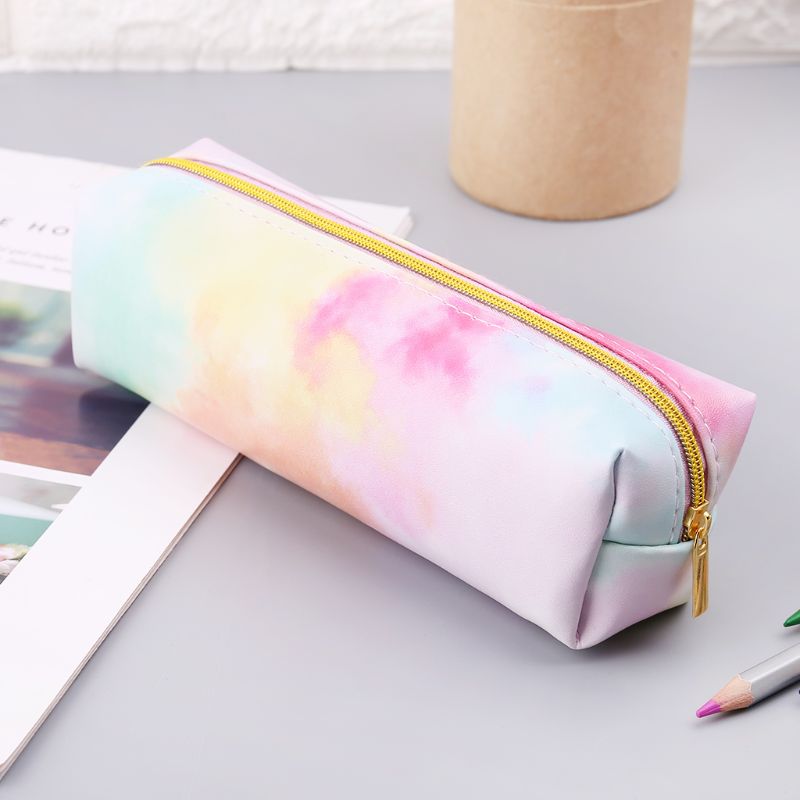 1Pc Kawaii Bleistift fallen Bunte Rosa Machen hoch fallen Tasche Schule Bleistift Kasten Pencilcase Bleistift Tasche Schule Liefert schreibwaren