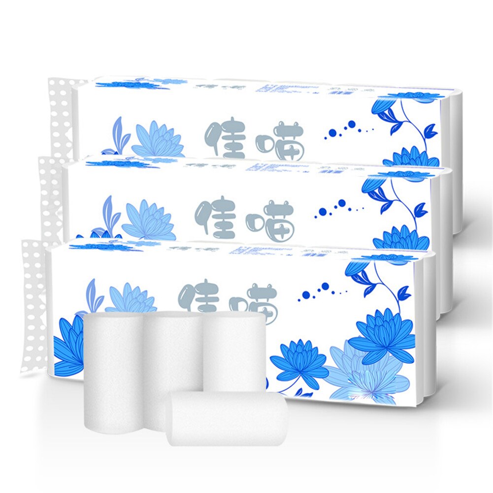 12 Rollen Toliet Papier 4-Schicht verdicken Coreless Holz Zellstoff Papier Handtuch Haushalt Toilette Papier Bad Küche Gewebe