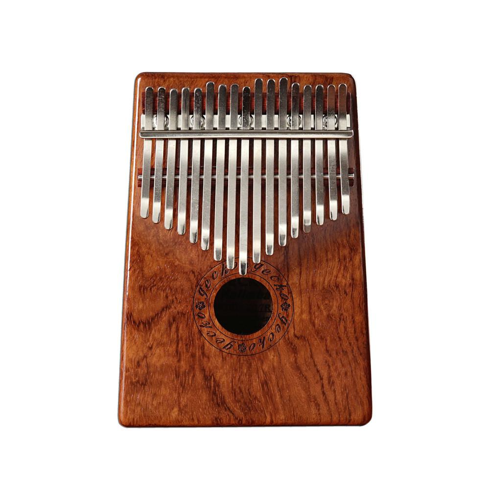 Gecko 17Schlüssel Kalimba Palisander Tragbare Daumen Klavier Mbira Sanza mit Kasten Tasche Tuner Hammer Daumen Klavier tastatur Musical Instrumente