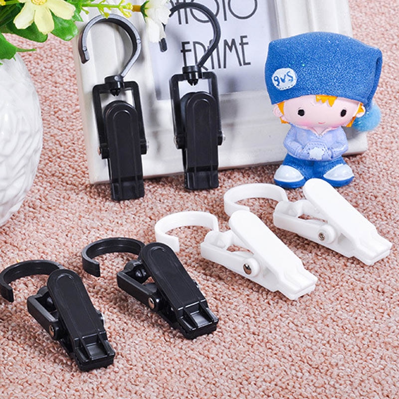 10Stck Multifunktions Kleidung KleiderbüGel Speichern Gardinen Haken Fenster Dusche Ringe Vorhang Spuren Clips Hängen Klemme