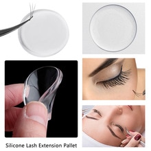 1PC Wimpern Kleber Kleber Individuelle Falsche Wimpern Halfter Palette Silikon Auge Wimpern Verlängerung Ständer Paletten Schönheit machen-hoch-Werkzeug
